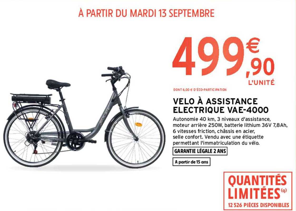 vélo à assistance électrique vae-4000