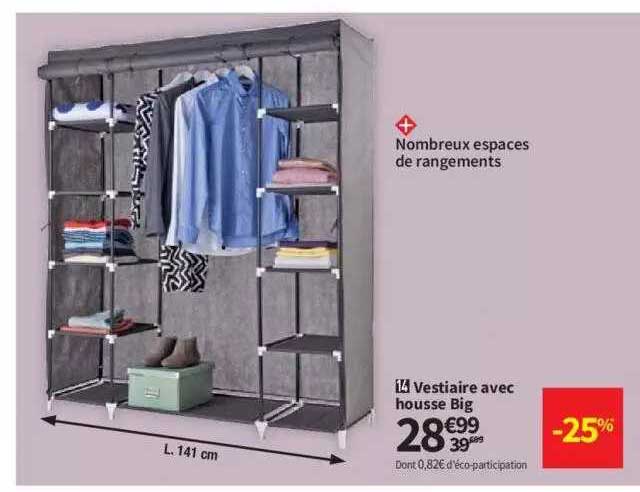 vestiaire avec housse big