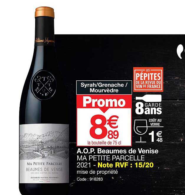 a.o.p. beaumes de venise ma petite parcelle 2021