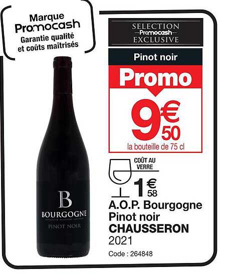 a.o.p. bourgogne pinot noir chausseron 2021