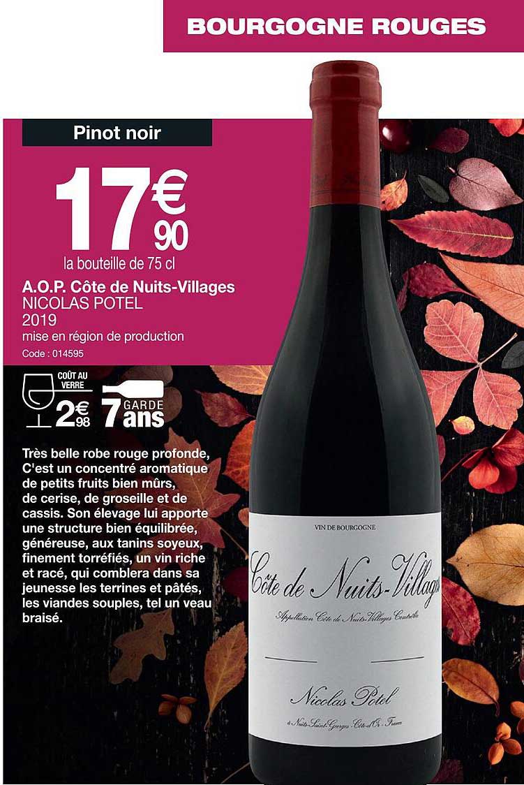 a.o.p. côte de nuits-villages nicolas potel 2019