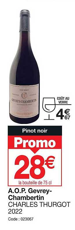 a.o.p. gevrey-chambertin charles thurgot 2022