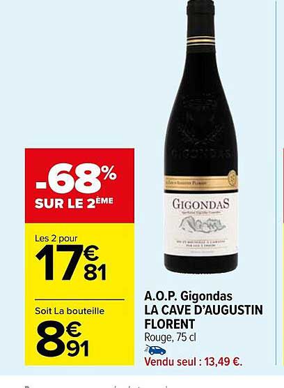a.o.p. gigondas la cave d'augustin florent