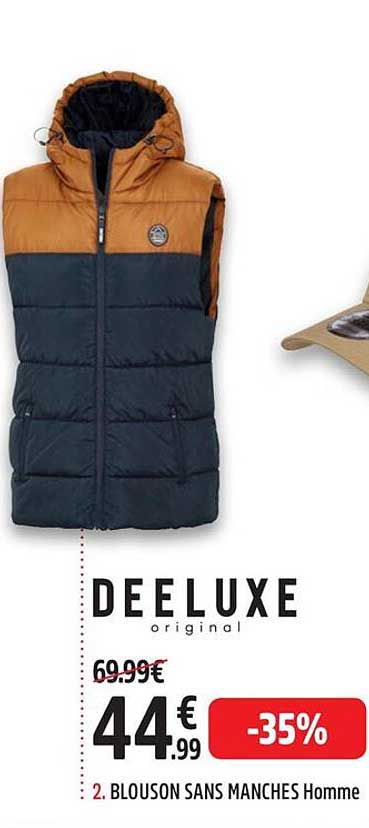 blouson sans manches homme deeluxe original