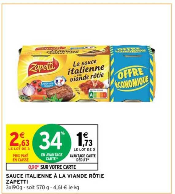 Sauce Italienne à La Viande Rôtie Zapetti