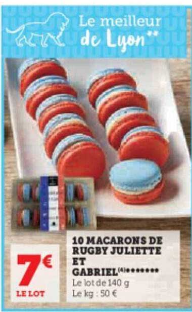 10 macarons de rugby juliette et gabriel