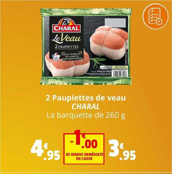 2 Paupiettes De Veau Charal