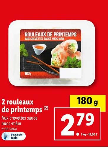 2 Rouleaux De Printemps