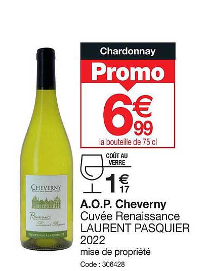 a.o.p. cheverny cuvée renaissance laurent pasquier 2022