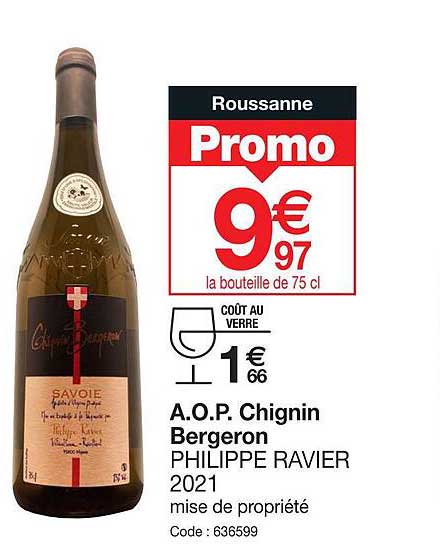 a.o.p. chignin bergeron philippe ravier 2021
