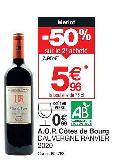 a.o.p. côtes de bourg dauvergne ranvier 2020