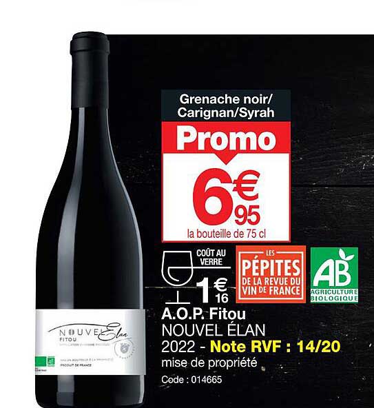 a.o.p. fitou novel élan 2022