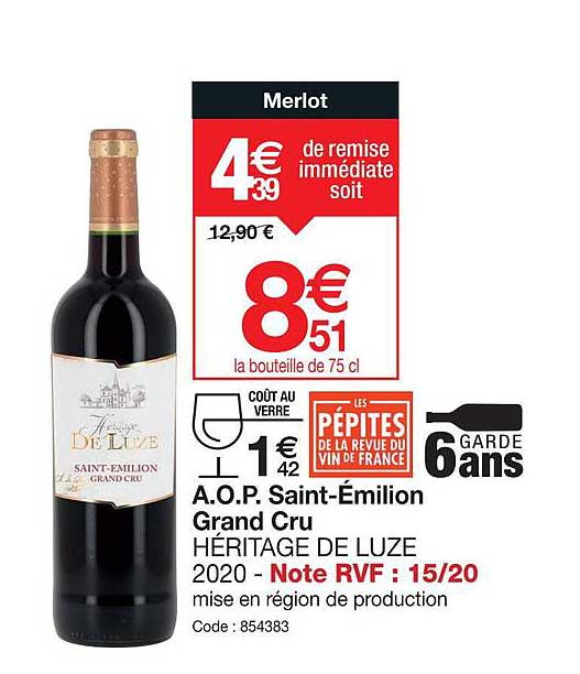 a.o.p. saint-émilion gran cru héritage de luze