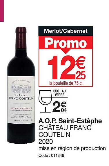 a.o.p. saint-estèphe château franc coutelin 2020
