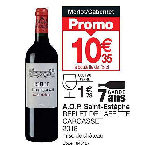 a.o.p. saint-estèphe reflet de laffitte carcasset 2018