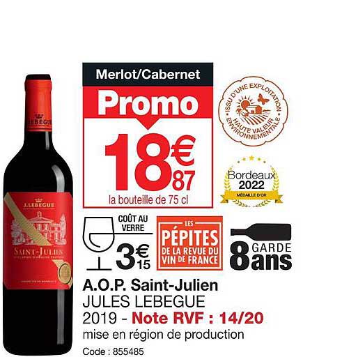 a.o.p. saint-julienn jules lebegue 2019