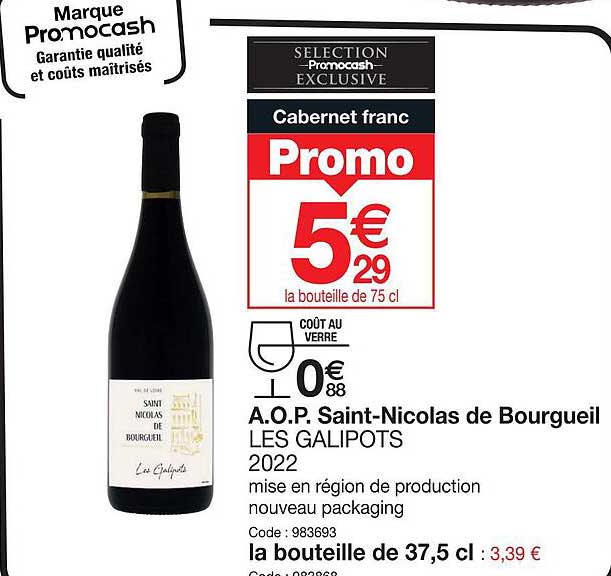 a.o.p. saint-nicolas de bourgueil les galipots 2022