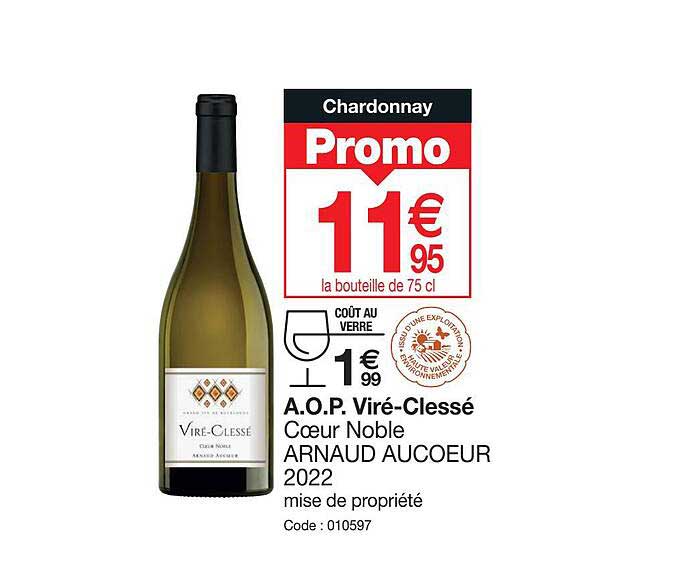 a.o.p. viré-clessé cœur noble arnaud aucoeur 2022