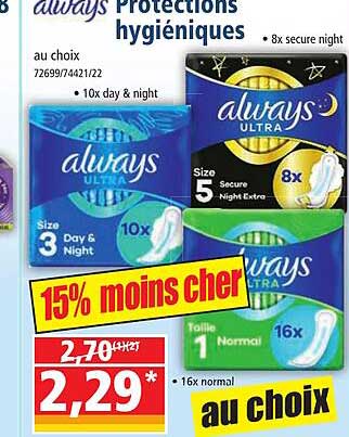 always protections hygiéniques