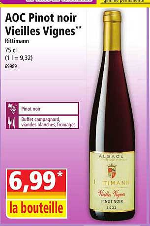 aoc pinot noir vieilles vignes