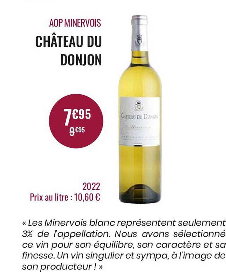 aop minervois château du donjon