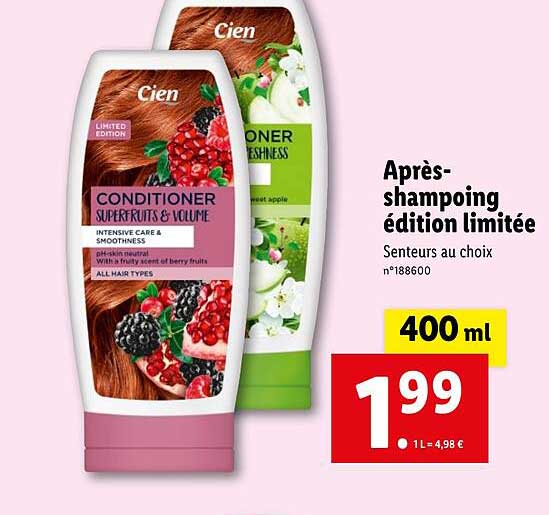 Après-shampoing édition Limitée