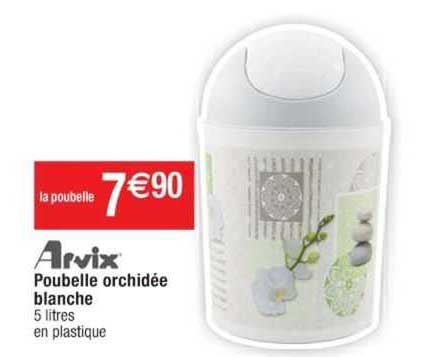 arvix poubelle orchidée blance