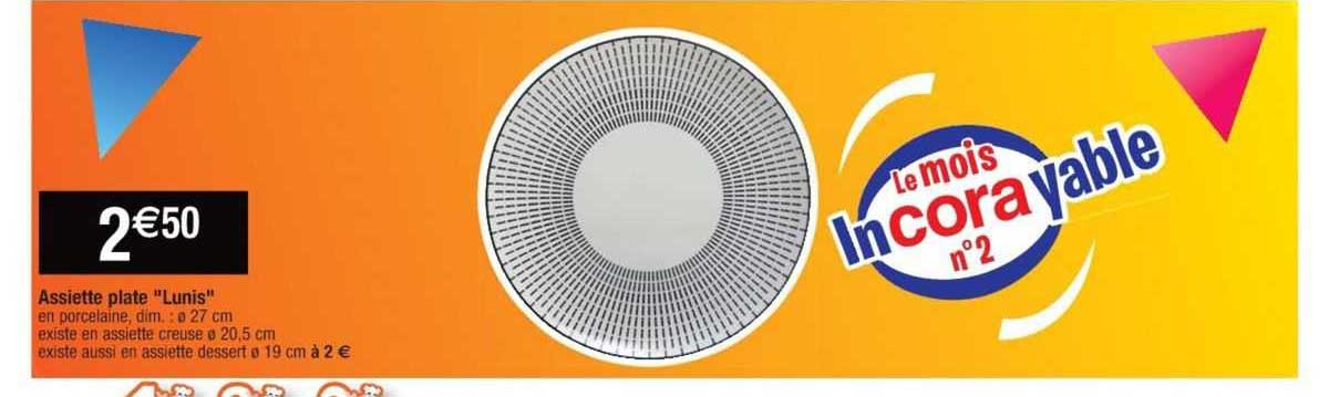 Assiette Plate "lunis"