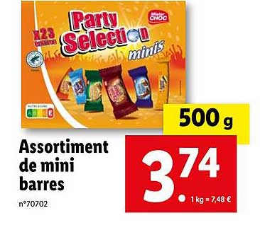 Assortiment De Mini Barres