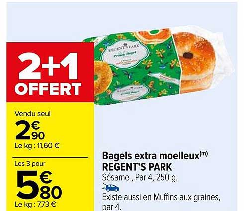 Bagels Extra Moelleux Regent's Park