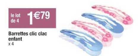 barrettes clic clac enfant