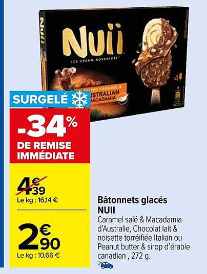 Bâtonnets Glacés Nuii