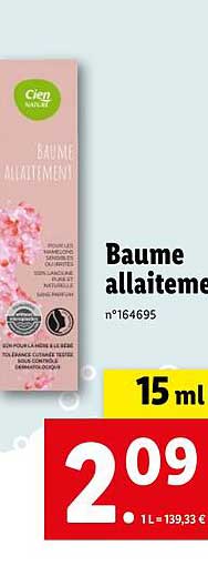 baume allaitement