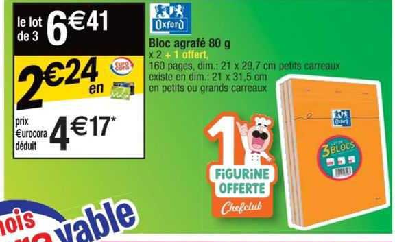 bloc agrafé 80g