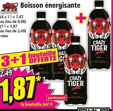 boisson énergisante crazy tiger