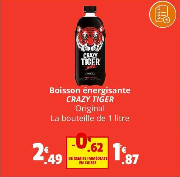 boisson énergisante crazy tiger original