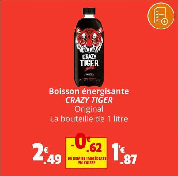 boisson énergisante crazy tiger