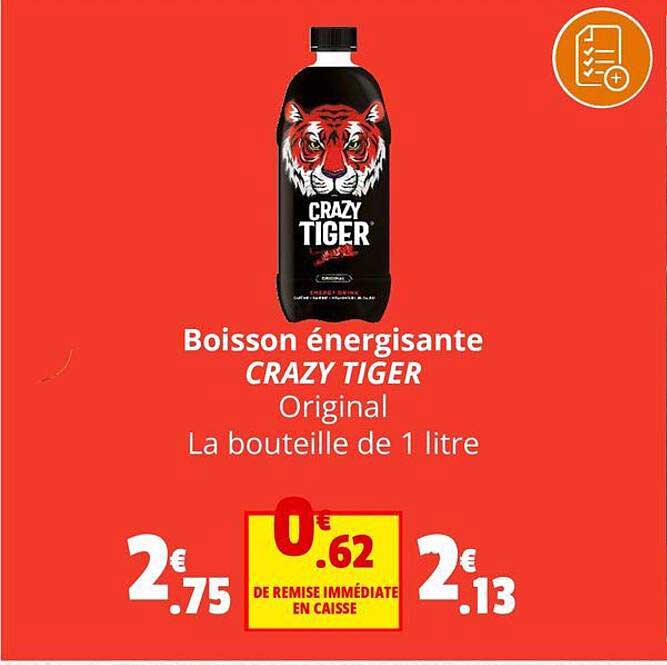 boisson énergisante crazy tiger