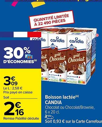 boisson lactée candia