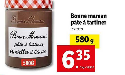 bonne maman pâte à tartiner