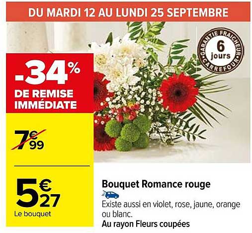 Bouquet Romance Rouge