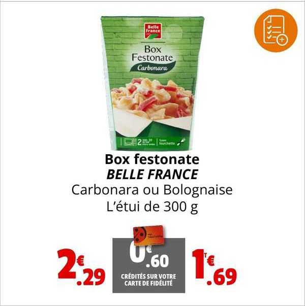 Box Festonate Belle France Carbonara Ou Bolognaise