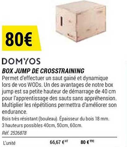 box jump de crosstraining domyos