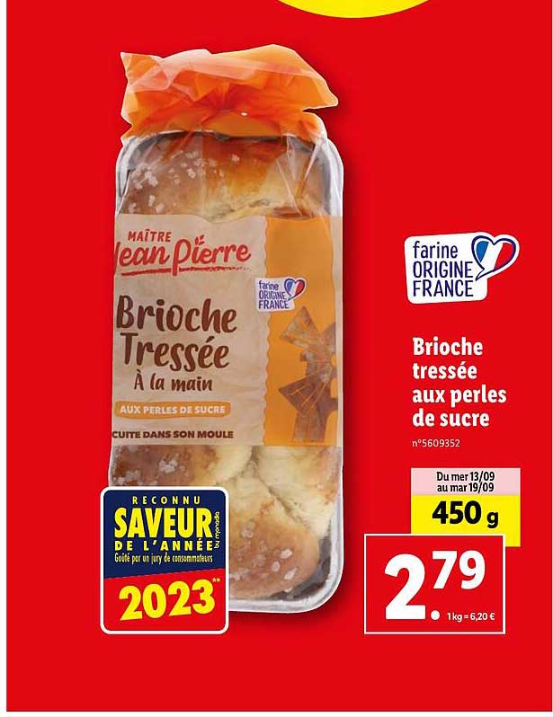 Brioche Tressée Aux Perles De Sucre