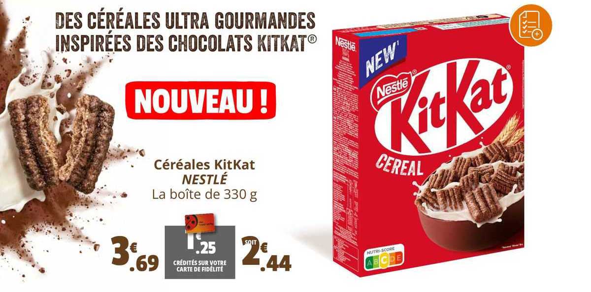 Céréales Kit Kat Nestlé