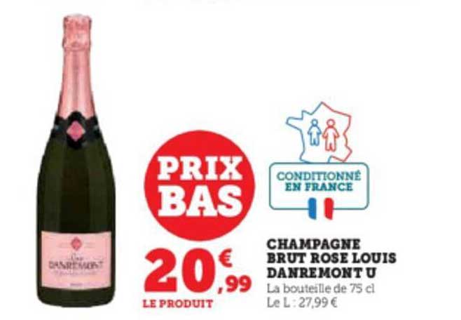 champagne brut rose louis danremont u