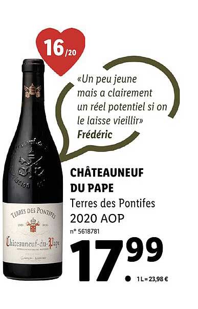 châteauneuf de pape terres des pontifes 2020 aop
