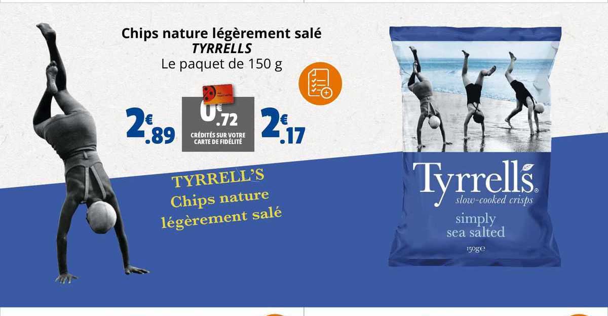 chips nature légèrement salé tyrrells