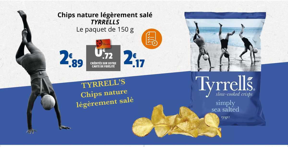 chips nature légèrement salé tyrrels