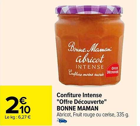 Confiture Intense "offre Découverte" Bonne Maman